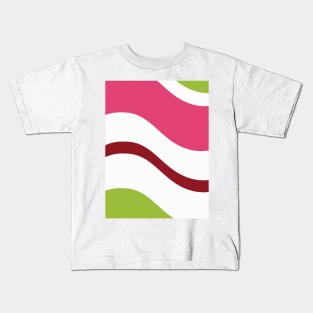 Egg | Red Green | Stripes v2 Kids T-Shirt